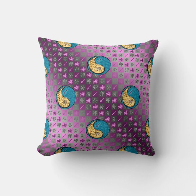 Coussin Sagittaire & Lapin d'eau (Recto)