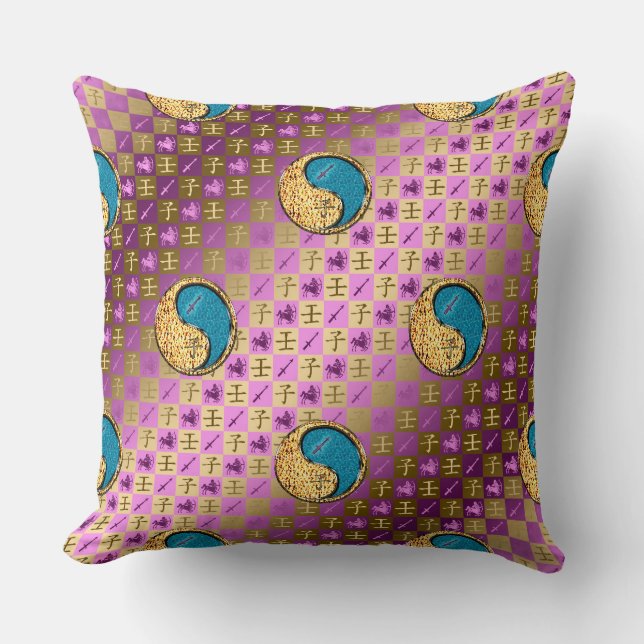 Coussin Sagittaire & Rat d'eau (Recto)