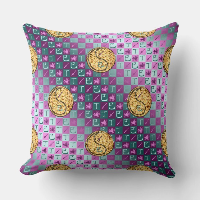 Coussin Sagittaire & Serpent de feu (Recto)