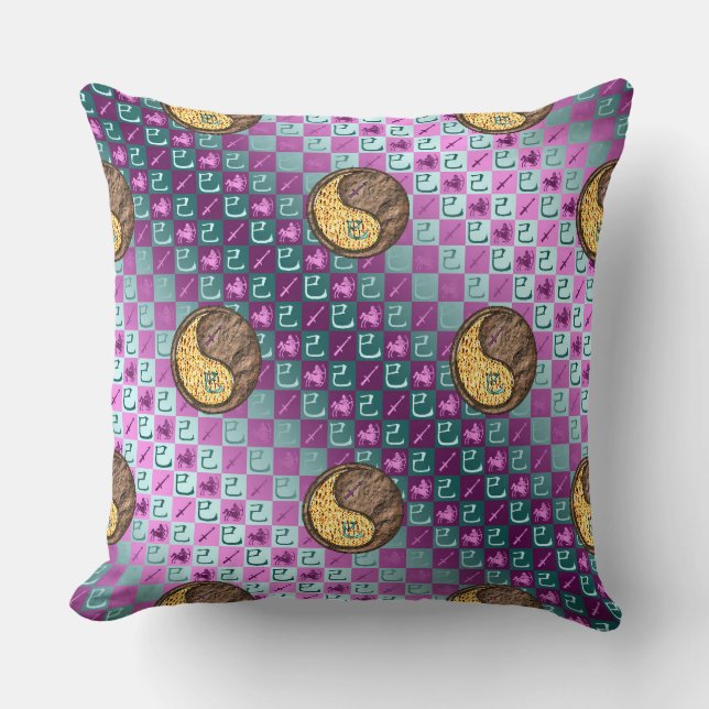 Coussin Sagittaire & Serpent de Terre (Recto)