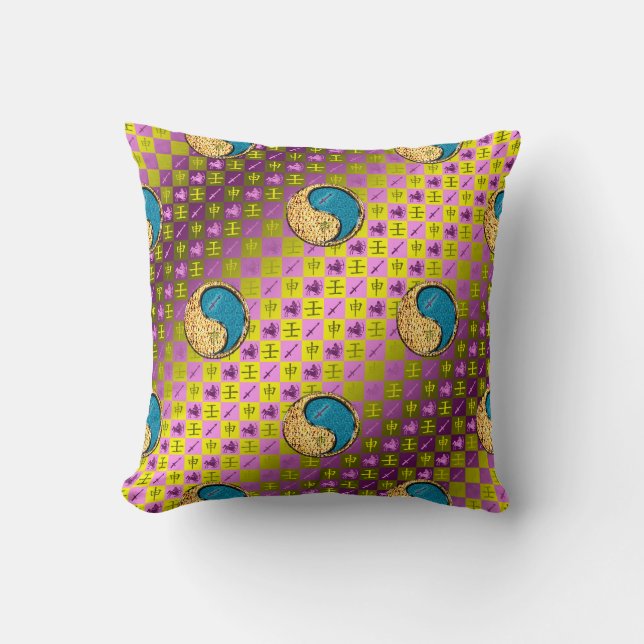 Coussin Sagittaire & Singe d'eau (Recto)
