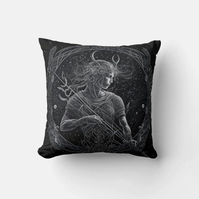 Coussin Sagittaire Zodiaque Astrologique (Recto)