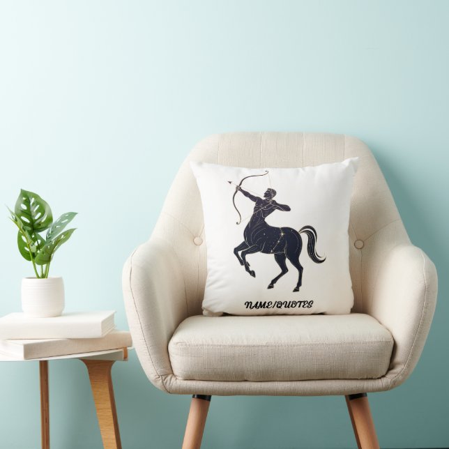 Coussin Sagittarius Constellation Line Art – Cosmic Zodiac (Chaise)