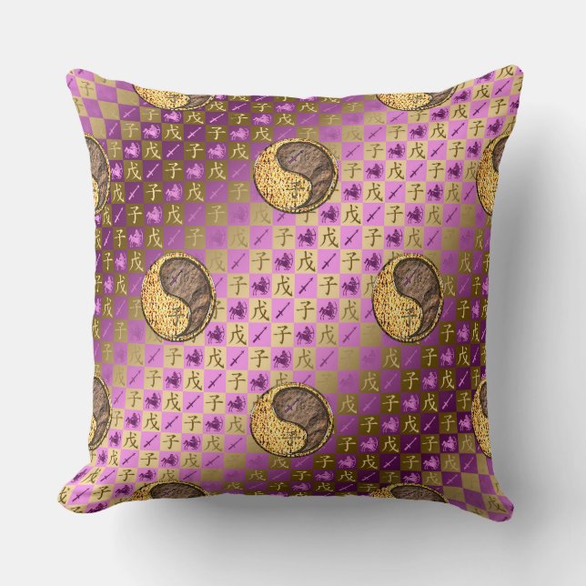 Coussin Sagittarius & Earth Rat (Recto)