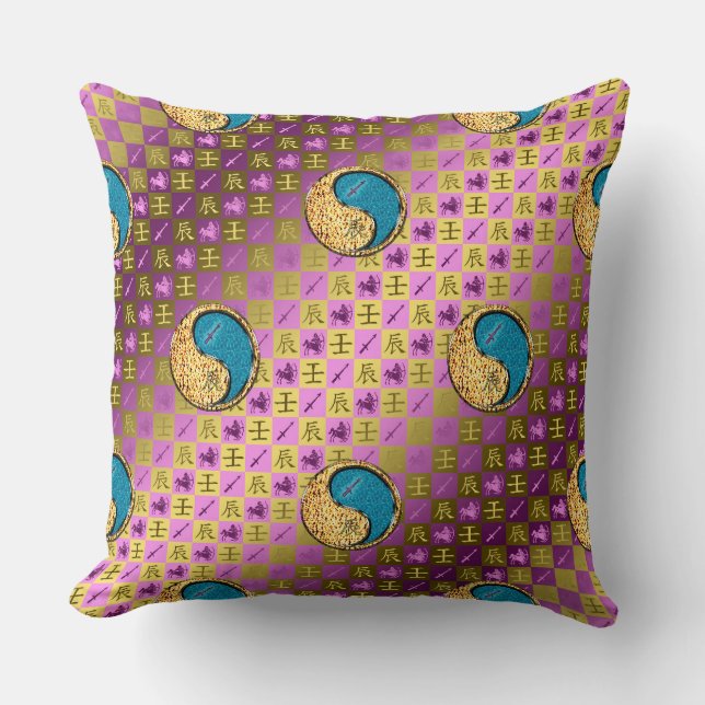 Coussin Sagittarius & Water Dragon (Recto)