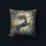 Coussin Sagittarius Zodiac Astrology Mystical Birthday<br><div class="desc">This stunning art work depicts an archer,  the symbol for the zodiac sign of Sagittarius. It has a celestial,  magical,  fantasy feel to it.  AI assisted graphic purchased with commercial use.  Artwork:  RedHeronLighthouse</div>