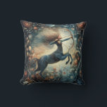 Coussin Sagittarius Zodiac Astrology Mystical Birthday<br><div class="desc">This stunning art work depicts an archer,  the symbol for the zodiac sign of Sagittarius. It has a celestial,  magical,  fantasy feel to it.  AI assisted graphic purchased with commercial use.  Artwork:  RedHeronLighthouse</div>
