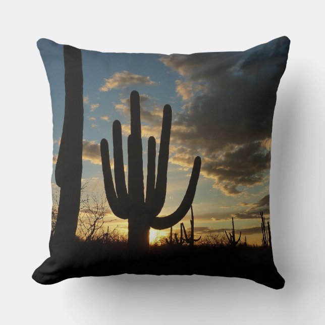 Coussin Saguaro Sunset II Arizona (Recto)
