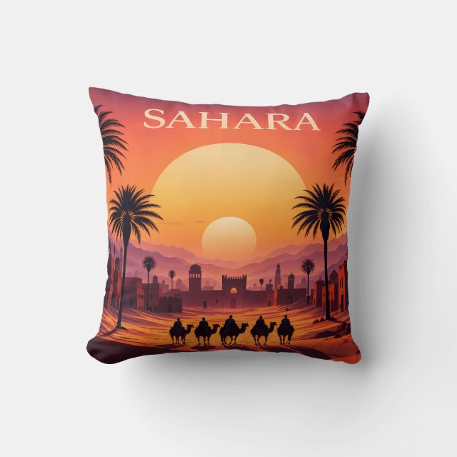 Coussin Sahara Desert Sunset Pillow (Recto)