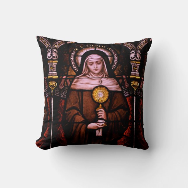Coussin saint clare d'assisi (Recto)