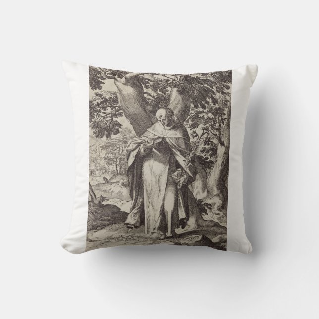 Coussin Saint Dominique prêtre catholique castillan (Recto)