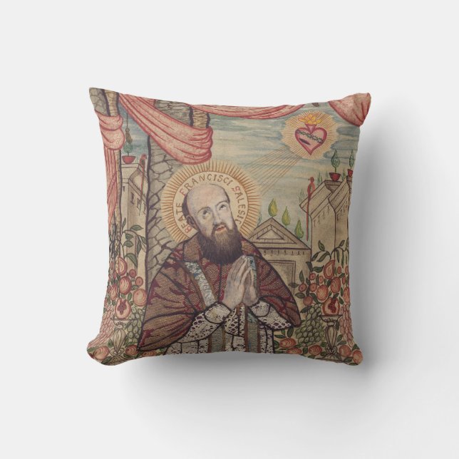 Coussin Saint François de Sales Évêque de Genève (Recto)