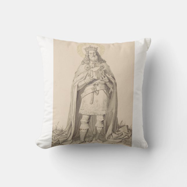 Coussin Saint Henri II le Saint Empereur Romain (Recto)