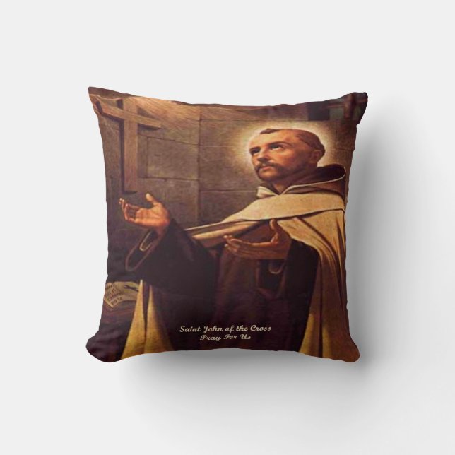 Coussin Saint Jean de la Croix par Litany Lane (Recto)