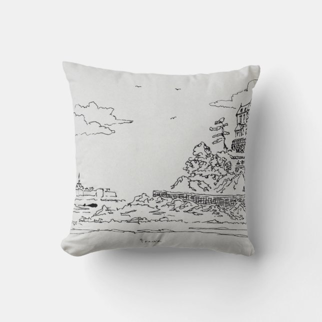 Coussin Saint-Malo, Saint-Enogat| Dinard, Bretagne (Recto)