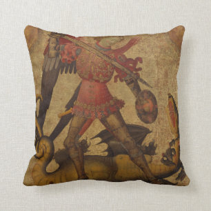 Coussin Saint Michael et le Dragon