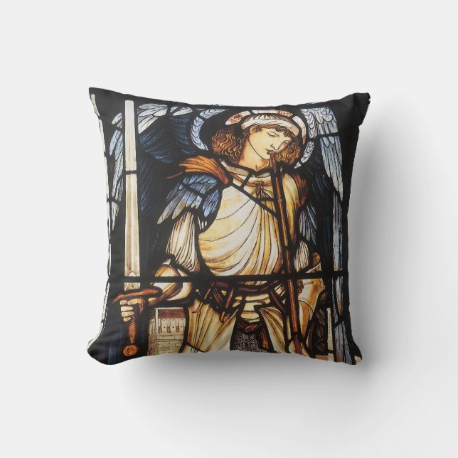 Coussin Saint Michael par Sir Edward Coley Burne-Jones (Recto)