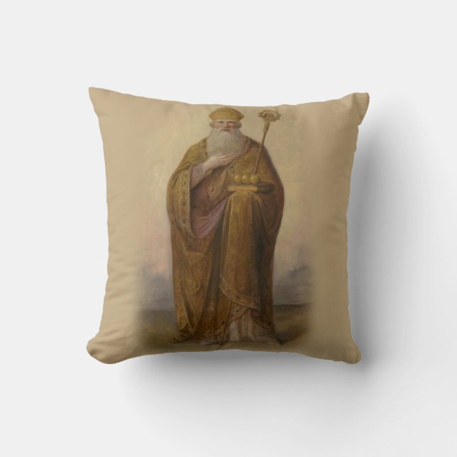 Coussin Saint-Nicolas d'évêque de Myra (Recto)