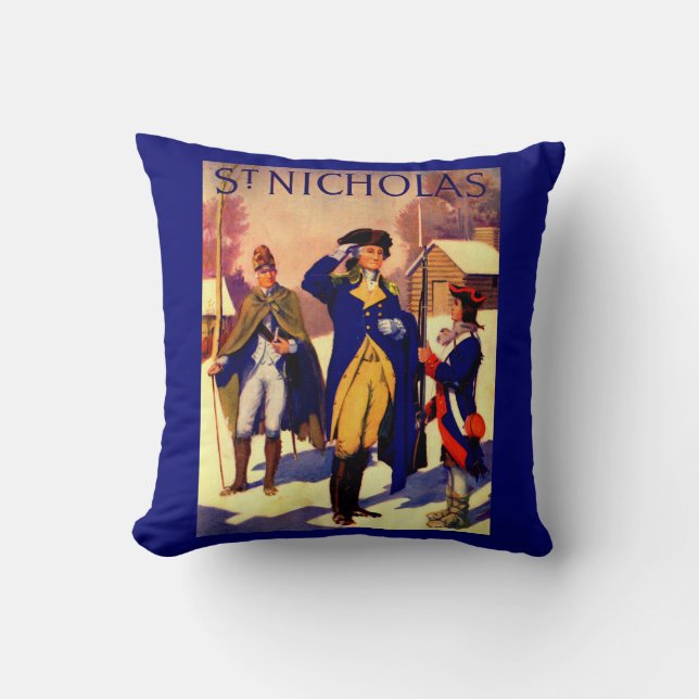 Coussin Saint-Nicolas Février 1929 George Washington Cover (Recto)