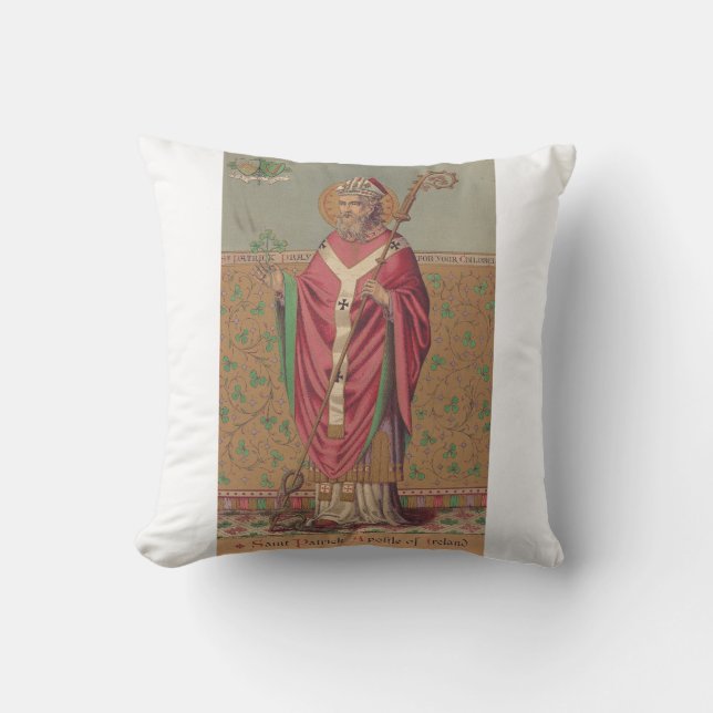 Coussin Saint Patrick Apôtre de l'Irlande (Recto)