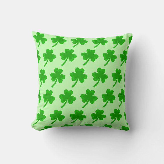 Coussin Saint Patrick's Day Shamrock Pot of Gold Celtic Kn (Recto)