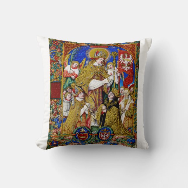 Coussin Saint Stanislas Évêque et Martyr Beaux-Arts (Recto)