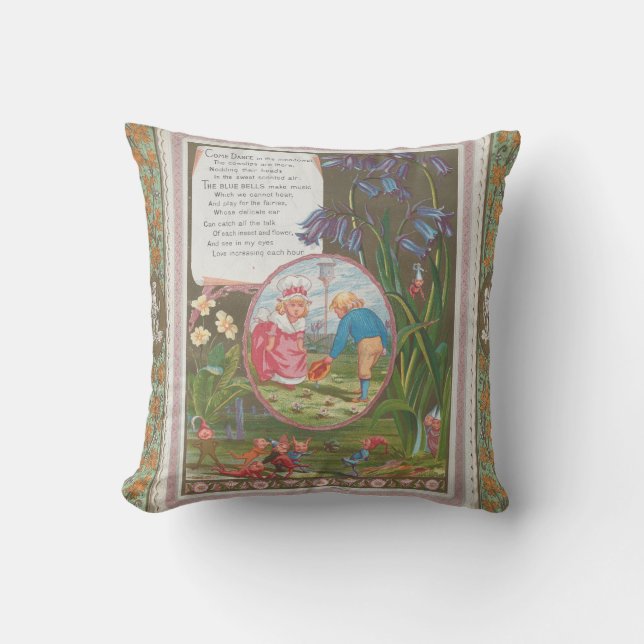 Coussin Saint-Valentin Antique Mignon Capricieux, Kate Gre (Recto)