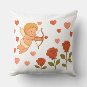 Coussin Saint-Valentin cupide