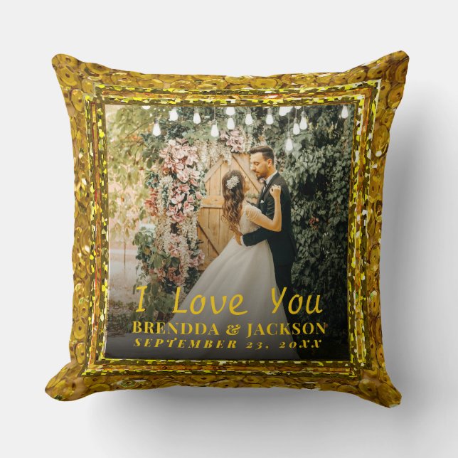 Coussin Saint Valentin Je t'aime (Recto)