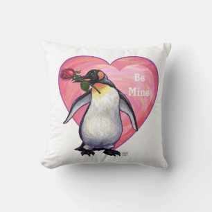Coussin Saint-Valentin Penguin