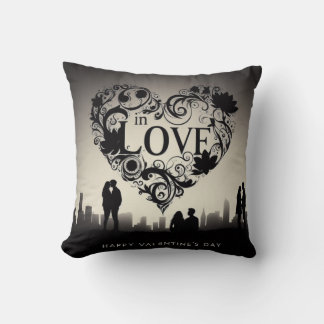 Coussin Saint-Valentin Piloté || En amour