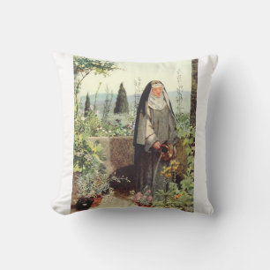 Coussin Sainte Claire d'Assise : Patronne de la télévision