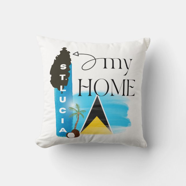 Coussin Sainte-Lucie Ma maison (Recto)