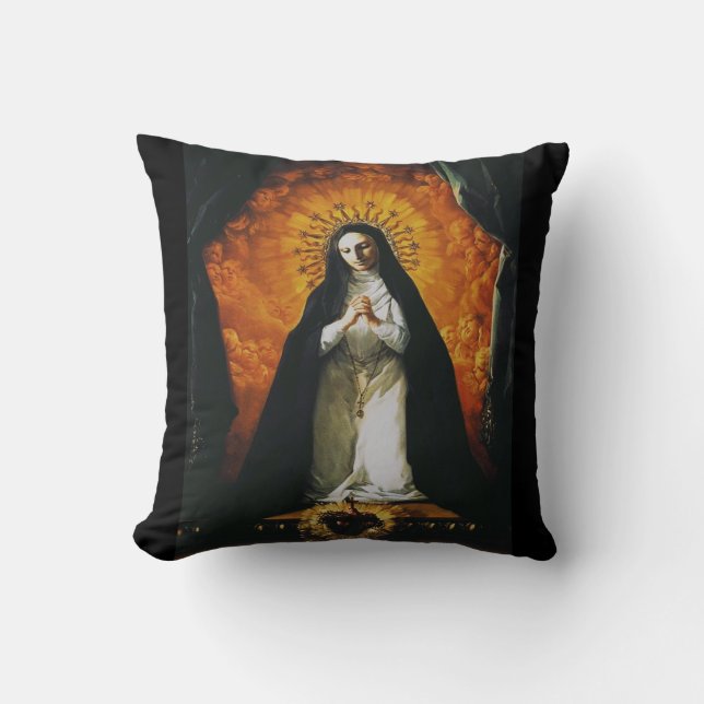 Coussin Sainte Margaret Mary Alacoque (Recto)