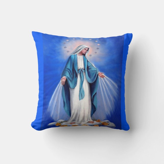 Coussin Sainte Mère Marie, Mère de Dieu, Mère de Jésus (Recto)