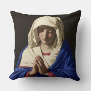 Coussin Sainte Vierge Marie Mère triste