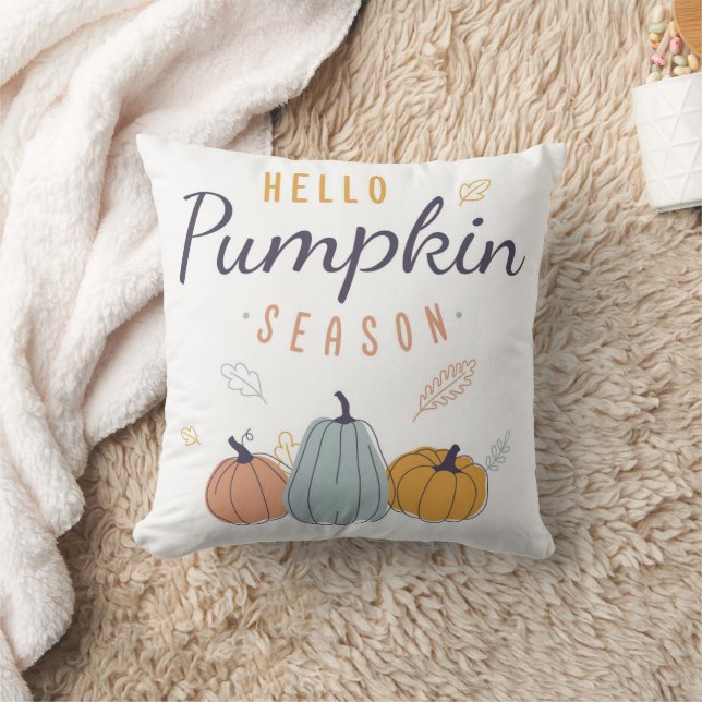Coussin Saison Citrouille Hello (Couverture)