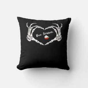 Coussin Saison classique Skeleton Hand Heart