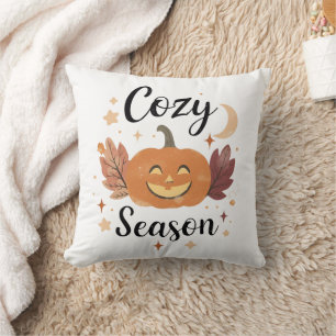 Coussin Saison Cosy et Effrayante – Design Moderne d'Hallo