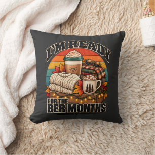 Coussin Saison Cozy J'attends Avec Impatience Les Mois Ber