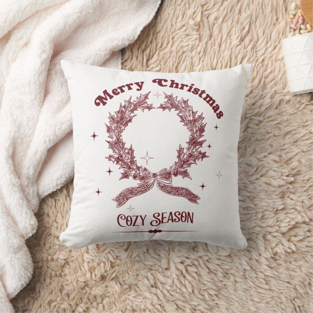 Coussin Saison Cozy Noël Vintage (Couverture)
