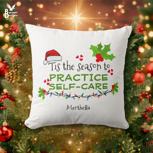 Coussin SAISON DE LA SANTÉ Mentale POUR Noël AUTO-SOINS