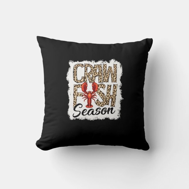 Coussin Saison de l'écrevisse blanchie Ébullition de l'écr (Recto)