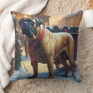 Coussin Saison de Noël de Bullmastiff