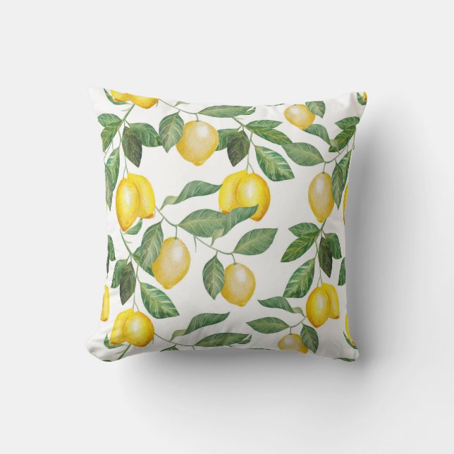Coussin Saison du citron | (Recto)