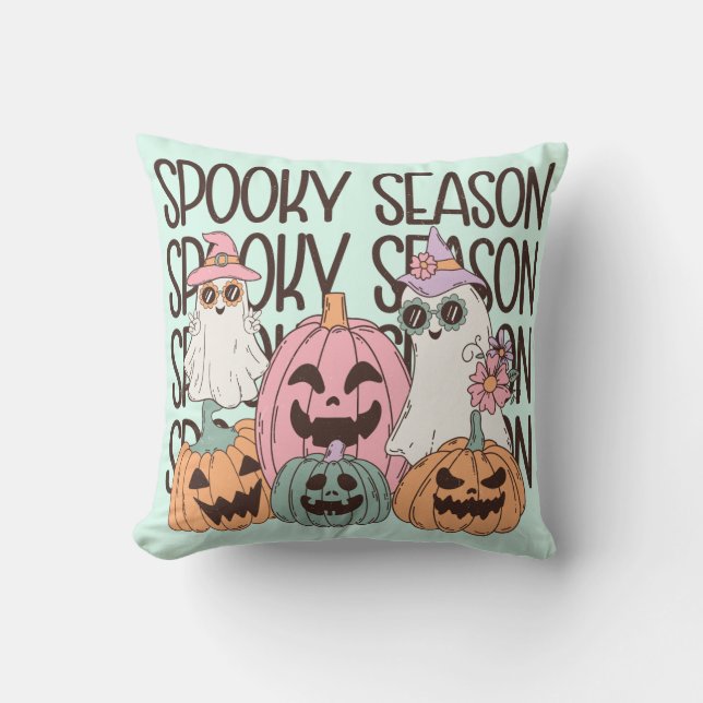 Coussin Saison Éffrayante d'Halloween (Recto)
