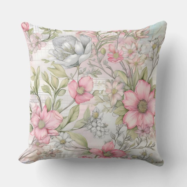 Coussin Sakura Blush Serenade Botanique (Recto)