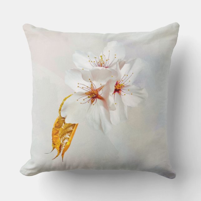 Coussin Sakura - Fleur de cerisier japonaise (Recto)