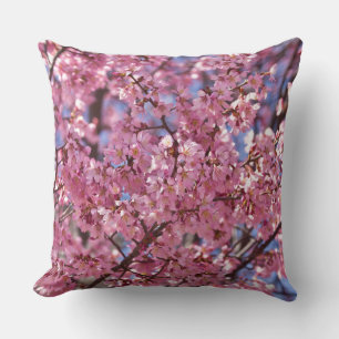 Coussin Sakura Pink Cherry Blossom Sky