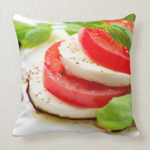 Coussin Salade de Caprese. Tranches de tomate et de